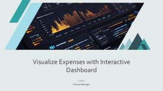 Visualize Expenses With Interactive Dashboard PPT Mockup AT