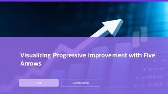 Visualizing Progressive Improvement With Five Arrows PPT Demonstration AT