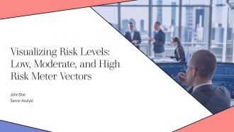 Visualizing Risk Levels Low Moderate And High Risk Meter Vectors PPT Presentation AT
