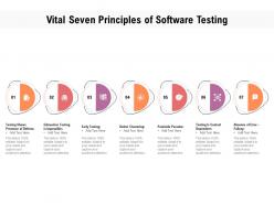 Vital seven principles of software testing