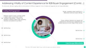 Vitality Content Experience B2b Buyer Engagement Contd Effective B2b Demand Generation Plan