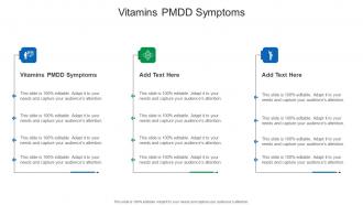 Vitamins PMDD Symptoms In Powerpoint And Google Slides Cpb