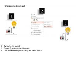 Vl bulb with plug for idea and innovation flat powerpoint design