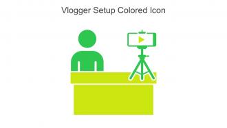 Vlogger Setup Colored Icon In Powerpoint Pptx Png And Editable Eps Format