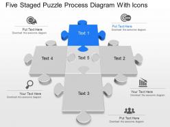 79382154 style puzzles mixed 5 piece powerpoint presentation diagram infographic slide