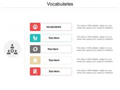 Vocabularies ppt powerpoint presentation icon professional cpb