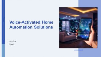Voice Activated Home Automation Solutions PPT Template AT
