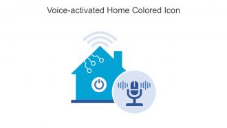 Voice Activated Home Colored Icon In Powerpoint Pptx Png And Editable Eps Format
