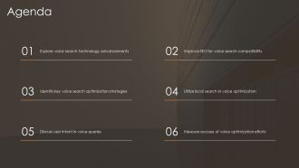 Voice And Search Optimization Techniques PPT Template AT Analytical Visual