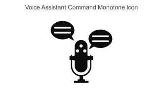 Voice Assistant Command Monotone Icon In Powerpoint Pptx Png And Editable Eps Format