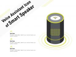 Voice assistant icon of smart speaker