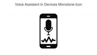 Voice Assistant In Devices Monotone Icon In Powerpoint Pptx Png And Editable Eps Format