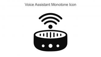 Voice Assistant Monotone Icon In Powerpoint Pptx Png And Editable Eps Format