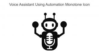 Voice Assistant Using Automation Monotone Icon In Powerpoint Pptx Png And Editable Eps Format