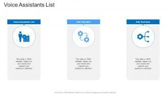 Voice Assistants List In Powerpoint And Google Slides Cpb
