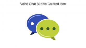 Voice Chat Bubble Colored Icon In Powerpoint Pptx Png And Editable Eps Format