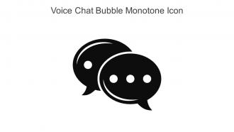 Voice Chat Bubble Monotone Icon In Powerpoint Pptx Png And Editable Eps Format