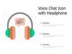 Voice chat icon with headphone