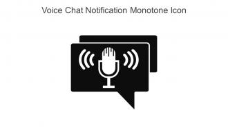 Voice Chat Notification Monotone Icon In Powerpoint Pptx Png And Editable Eps Format