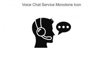 Voice Chat Service Monotone Icon In Powerpoint Pptx Png And Editable Eps Format