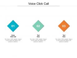 Voice click call ppt powerpoint presentation file display cpb
