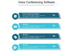 Voice conferencing software ppt powerpoint presentation pictures icon cpb