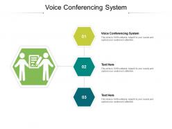 Voice conferencing system ppt powerpoint presentation slides example cpb