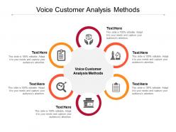 Voice customer analysis methods ppt powerpoint presentation style cpb