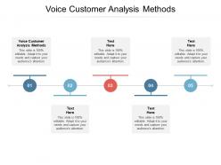 Voice customer analysis methods ppt powerpoint presentation summary design inspiration cpb