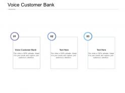 Voice customer bank ppt powerpoint presentation layouts display cpb