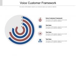 Voice customer framework ppt powerpoint presentation layouts graphics download cpb