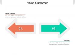 Voice customer ppt powerpoint presentation inspiration background images cpb