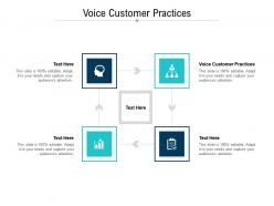 Voice customer practices ppt powerpoint presentation ideas outfit cpb