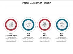 Voice customer report ppt powerpoint presentation professional smartart cpb