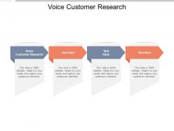 Voice customer research ppt powerpoint presentation file summary cpb