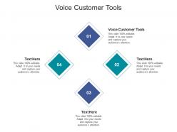 Voice customer tools ppt powerpoint presentation ideas example file cpb