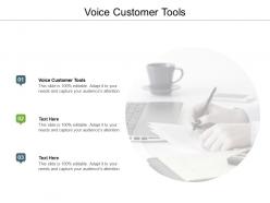Voice customer tools ppt powerpoint presentation slides example file cpb