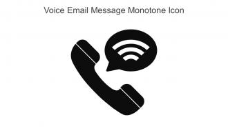 Voice Email Message Monotone Icon In Powerpoint Pptx Png And Editable Eps Format