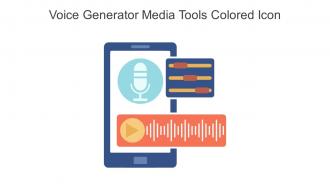 Voice Generator Media Tools Colored Icon In Powerpoint Pptx Png And Editable Eps Format