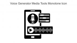Voice Generator Media Tools Monotone Icon In Powerpoint Pptx Png And Editable Eps Format