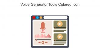 Voice Generator Tools Colored Icon In Powerpoint Pptx Png And Editable Eps Format