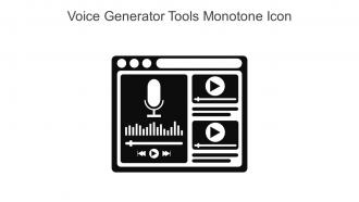 Voice Generator Tools Monotone Icon In Powerpoint Pptx Png And Editable Eps Format