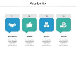 Voice identity ppt powerpoint presentation infographics smartart cpb
