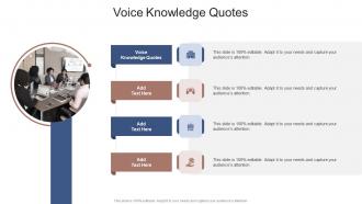 Voice Knowledge Quotes In Powerpoint And Google Slides Cpb