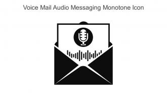 Voice Mail Audio Messaging Monotone Icon In Powerpoint Pptx Png And Editable Eps Format