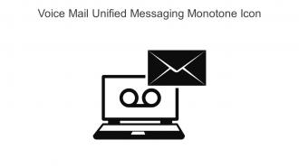 Voice Mail Unified Messaging Monotone Icon In Powerpoint Pptx Png And Editable Eps Format