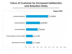Voice of customer for increased satisfaction and retention rates