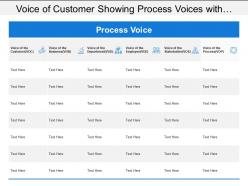 Voice Of Customer Showing Process Voices With Vob Voe And Vos