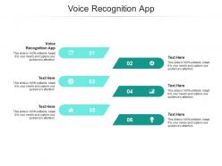 Voice recognition app ppt powerpoint presentation summary slides cpb