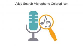 Voice Search Microphone Colored Icon in powerpoint pptx png and editable eps format
